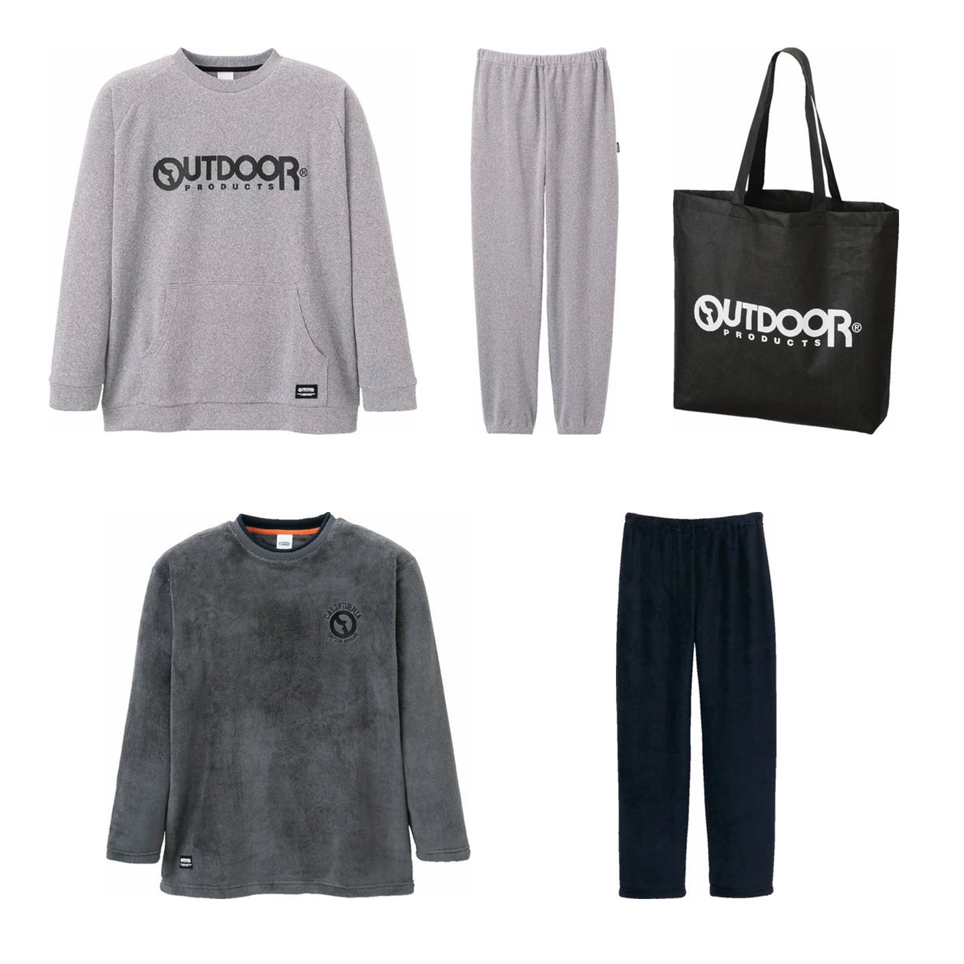 [アウトドア]紳士 アウトドアパジャマ福袋 グレー M寸[160029] 商品サムネイル